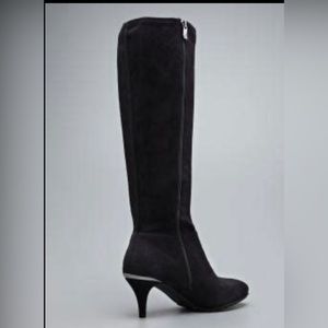 Tahari black fabric at the Knee boot